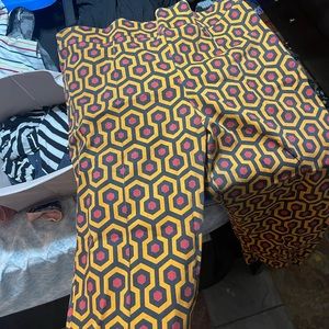 Pinup Girl Clothing Laura Byrnes Pinup Couture Shining Hotel Hexagon pants 4x